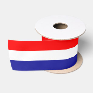 Croatian flag colours ribbon, Tricolor, Croatia Satin Ribbon