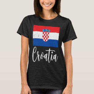 Croatian Flag Croatia Heritage Croatian Roots T-Shirt