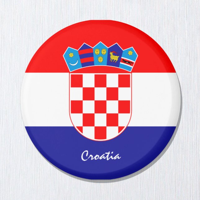 Croatian flag & Croatia travel, holiday/sports Magnet (Creator Uploaded)