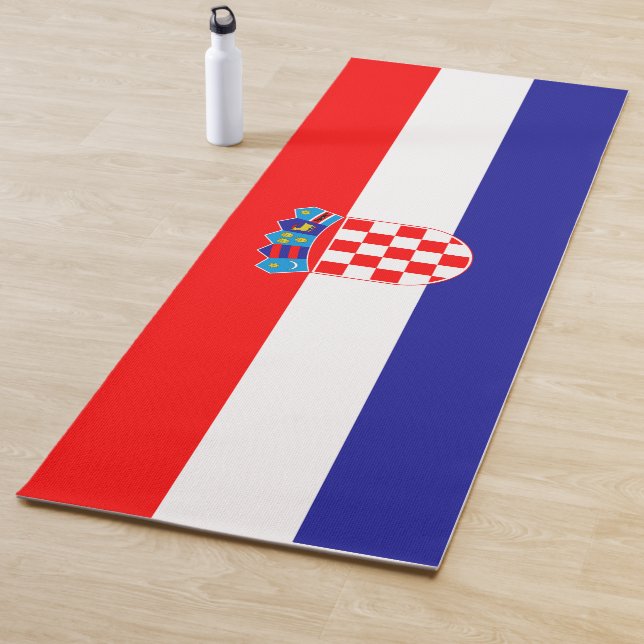 Croatian Flag (Croatia) Yoga Mat (In Situ)