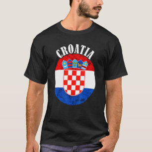 Croatian Flag Croatian Pride Croatia Croatian Root T-Shirt
