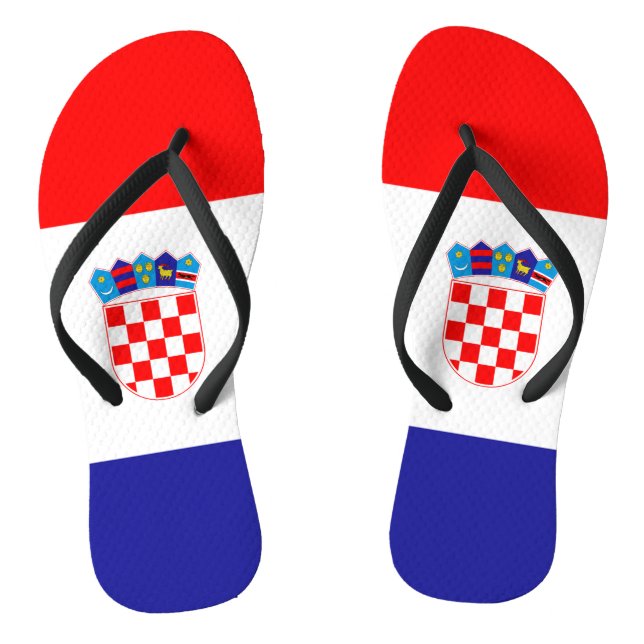 Croatian flag flip flops (Footbed)