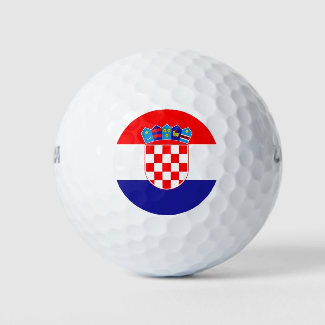 Croatian Flag Golf Balls (Front)