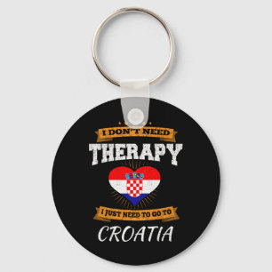 Croatian Flag I Croatia Vacation Gift I Funny Croa Key Ring