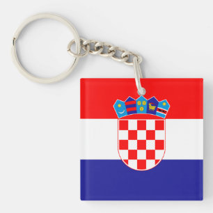 Croatian Flag Key Ring
