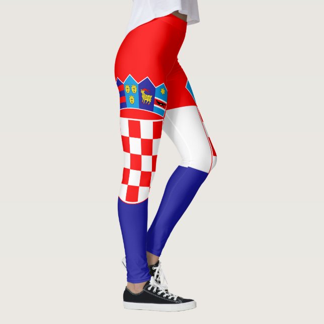Croatian Flag Leggings (Right)