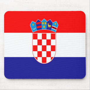 Croatian flag mouse mat