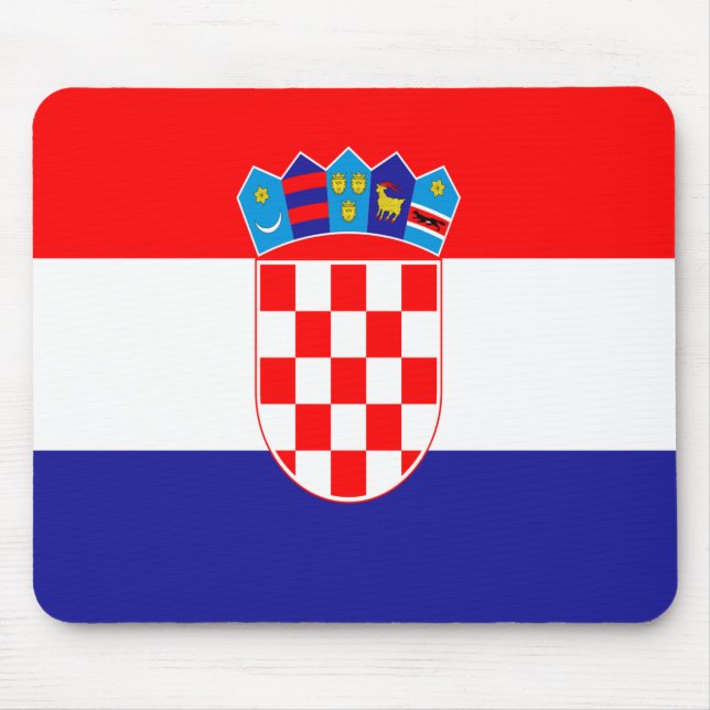 Croatian flag mouse mat (Front)