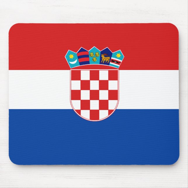 Croatian Flag Mouse Mat (Front)