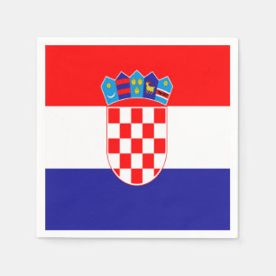 Croatian flag napkin