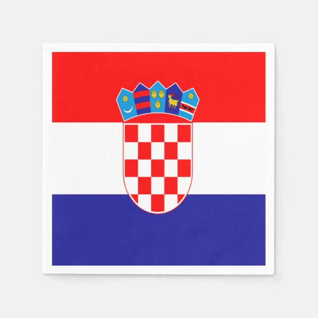 Croatian flag  napkin (Front)