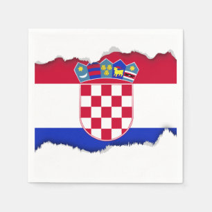 Croatian Flag Napkin