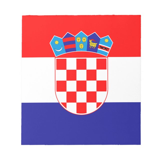 Croatian Flag Notepad (Front)