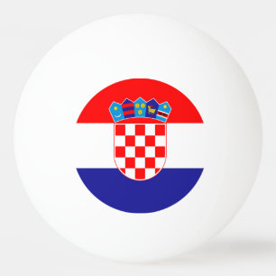 Croatian Flag Ping Pong Ball
