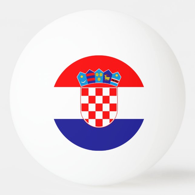 Croatian Flag Ping Pong Ball (Front)