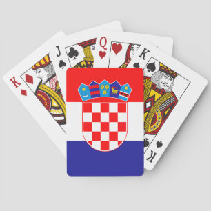 Croatian Flag Playing Cards