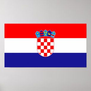 Croatian Flag Poster