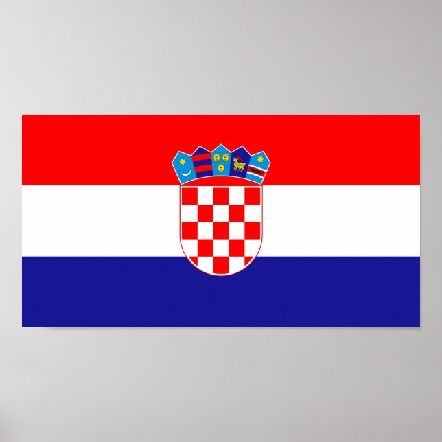 Croatian Flag Poster (Front)