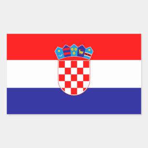Croatian Flag Rectangular Sticker
