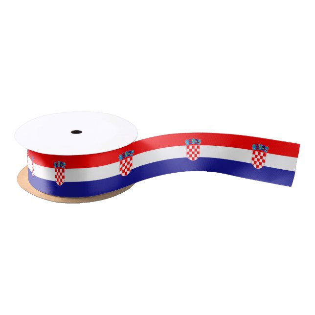 Croatian Flag Satin Ribbon (Spool)