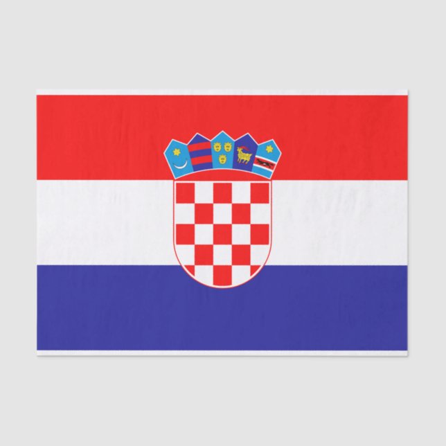 Croatian Flag Tissue Paper (Front)