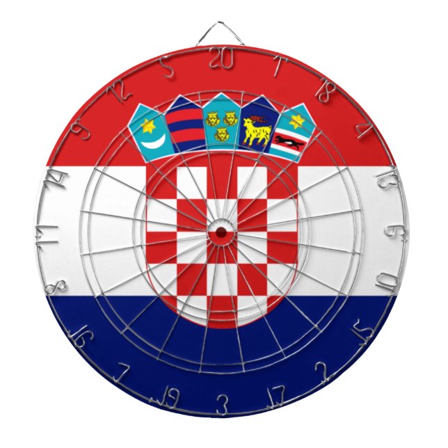 Croatian flag - Trobojnica Dartboard (Front)