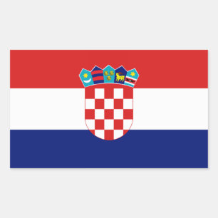 Croatian flag - Trobojnica Rectangular Sticker