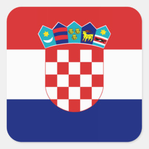 Croatian flag - Trobojnica Square Sticker