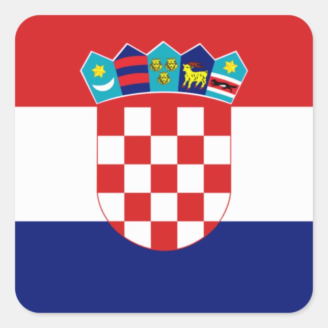 Croatian flag - Trobojnica Square Sticker (Front)