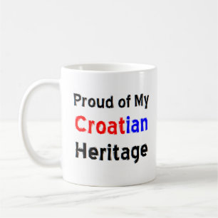 croatian heritage coffee mug