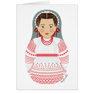 Croatian Matryoshka Card
