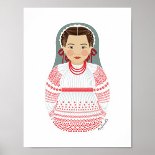 Croatian Matryoshka Poster