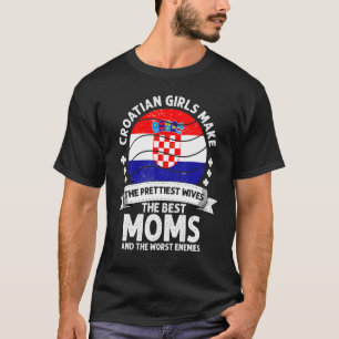 Croatian Mum Mothers Day Mama Croatian American T-Shirt