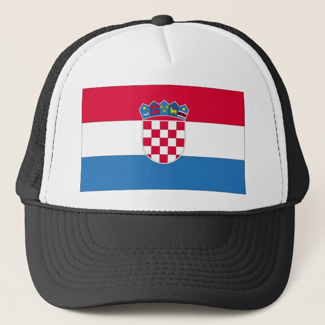 Croatian National Flag Trucker Hat (Front)