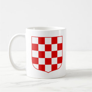 Croatian pattern coa of arms coffee mug