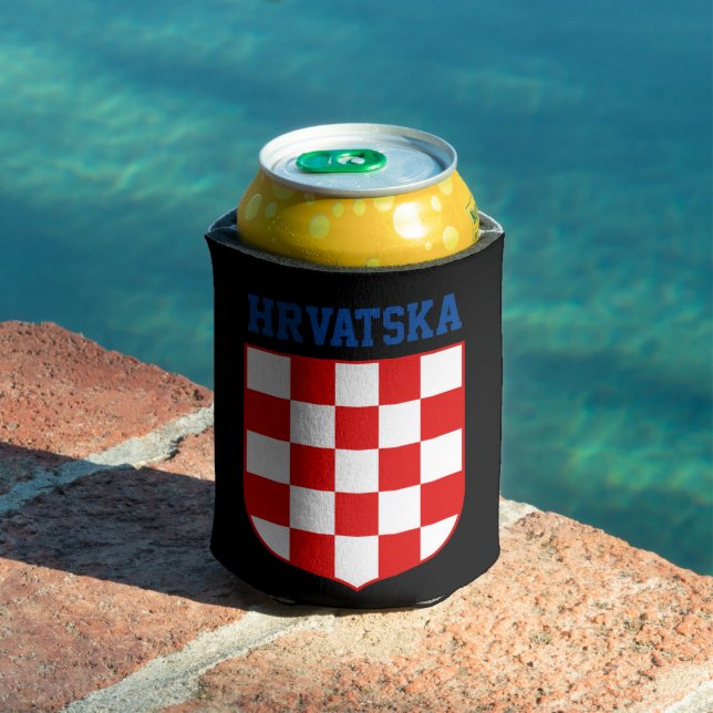 Croatian pattern coat of arms can cooler (In Situ Pool)
