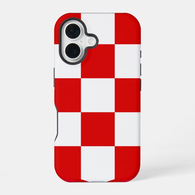 Croatian pattern coat of arms iPhone 16 case (Back)