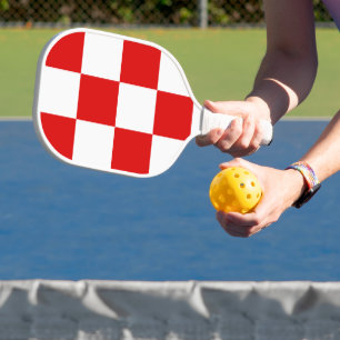 Croatian pattern coat of arms pickleball paddle