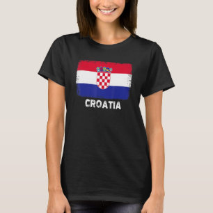 Croatian People Vintage Croatia Flag T-Shirt