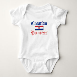 Croatian Princess 1 Baby Bodysuit