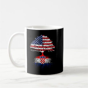 Croatian Roots American Grown Croatia Flag Hoodie  Coffee Mug