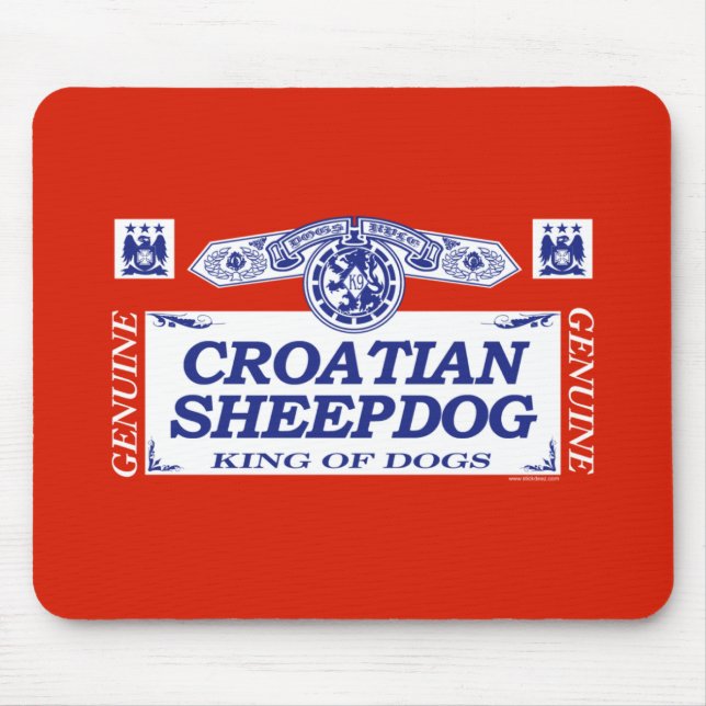 Croatian Sheepdog Mouse Mat (Front)