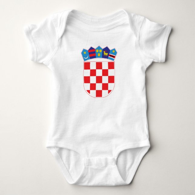 Croatian Shield Baby Bodysuit (Front)