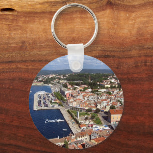 Croatian Skyline Key Ring