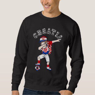 Croatian Soccer Team Dabbing Boy Croatia Croatian Sweatshirt