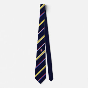 Croatian stripes flag tie