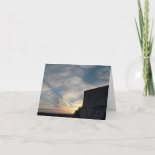 Croatian sunset holiday card