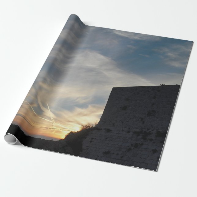 Croatian sunset wrapping paper (Unrolled)