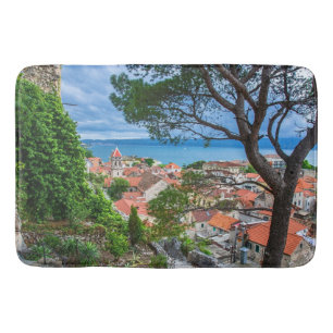 Croatian town Omis. Bath Mat