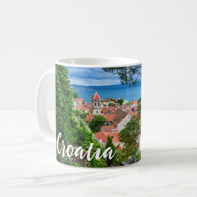 Croatian town Omis Coffee Mug (Front Left)